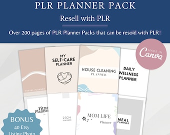 Ultimatives PLR Planer-Paket | DFY Digitale Produkte & Vorlagen | Canva Vorlage | Eigenmarkenrechte Digitale Produkte | Personalisierbarer Planer