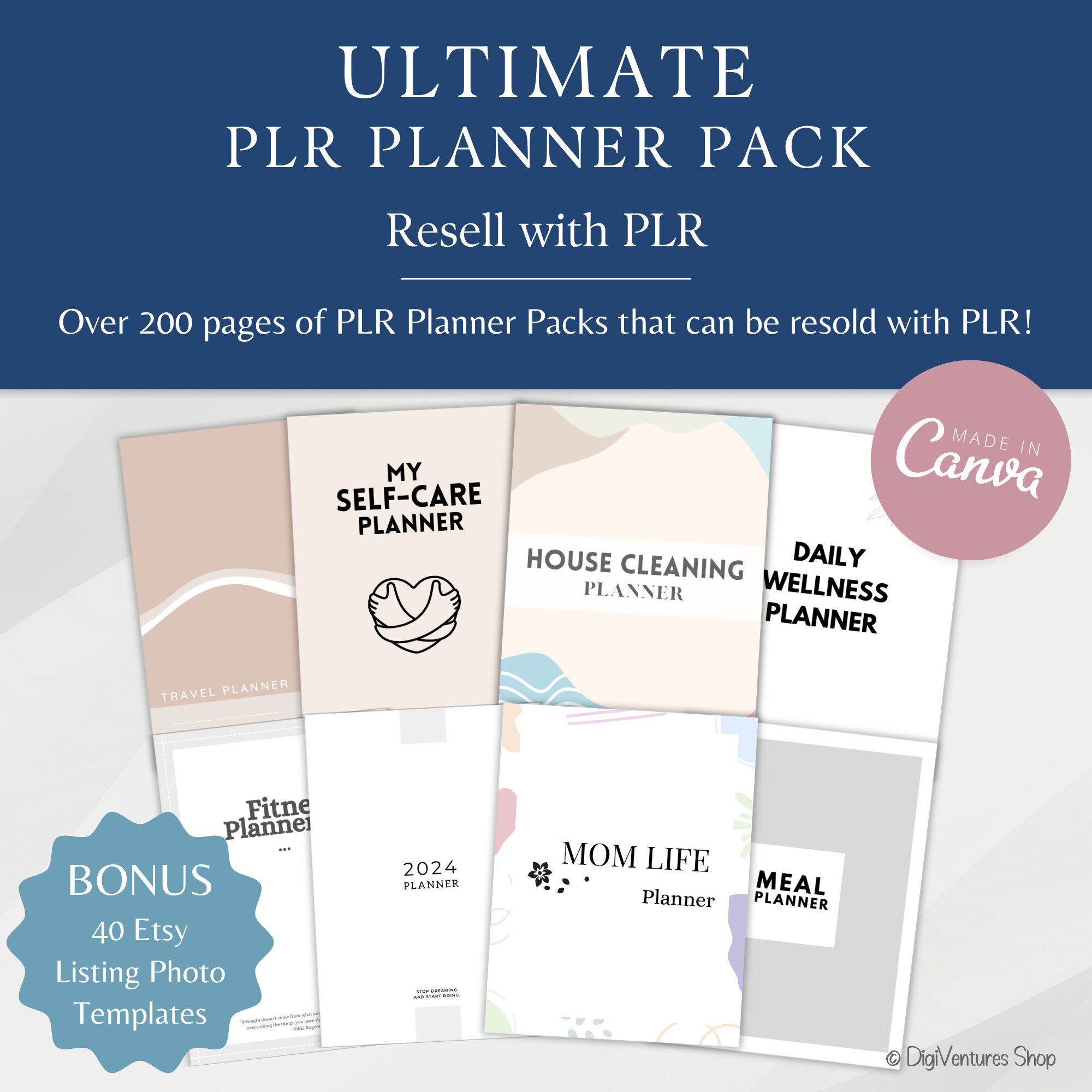 Ultimate PLR Planner Pack | DFY Digital Products & Templates | Canva ...