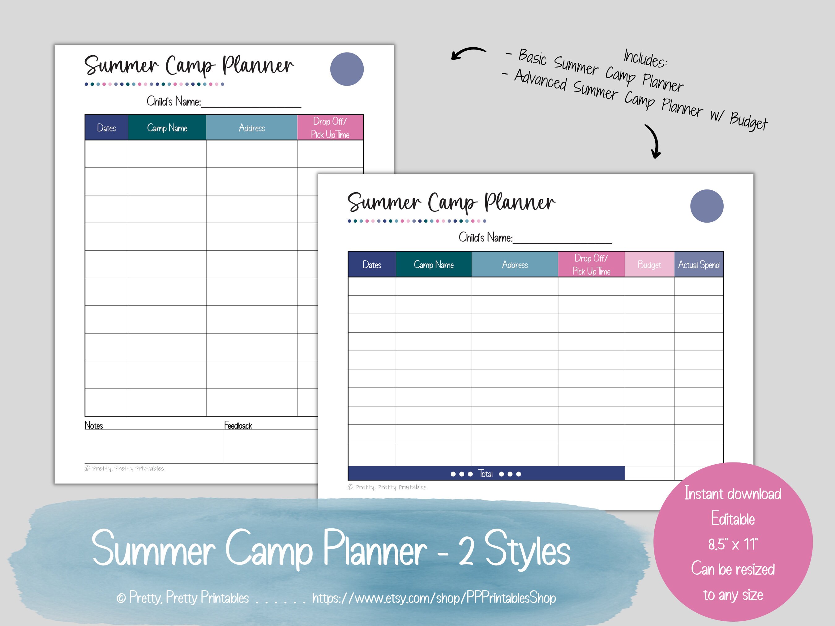 Summer Camp Calendar Template 2025 Dela Monika