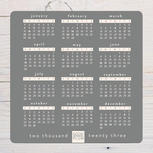 Calendar Magnet -