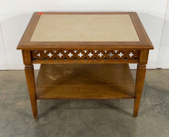 End tables sale with stone inlay