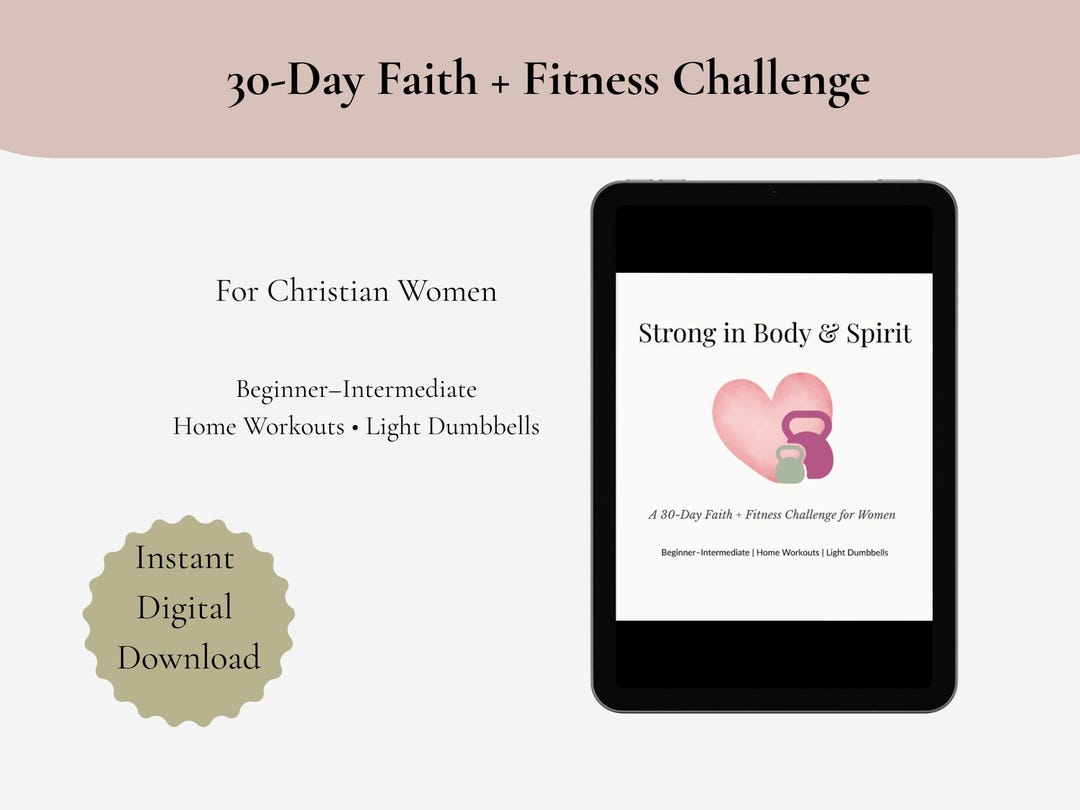 30-day Faith & Fitness Challenge for Women | Christian Workout Plan ...