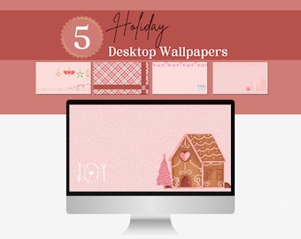 Christmas Desktop Wallpaper Set | Holiday Ambience | Aesthetic Digital Backgrounds