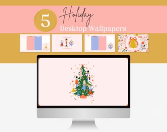 Christmas Desktop Wallpaper Set | Holiday Ambience | Aesthetic Digital Backgrounds
