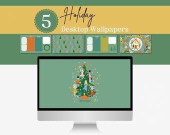 Christmas Desktop Wallpaper Set | Holiday Ambience | Aesthetic Digital Backgrounds