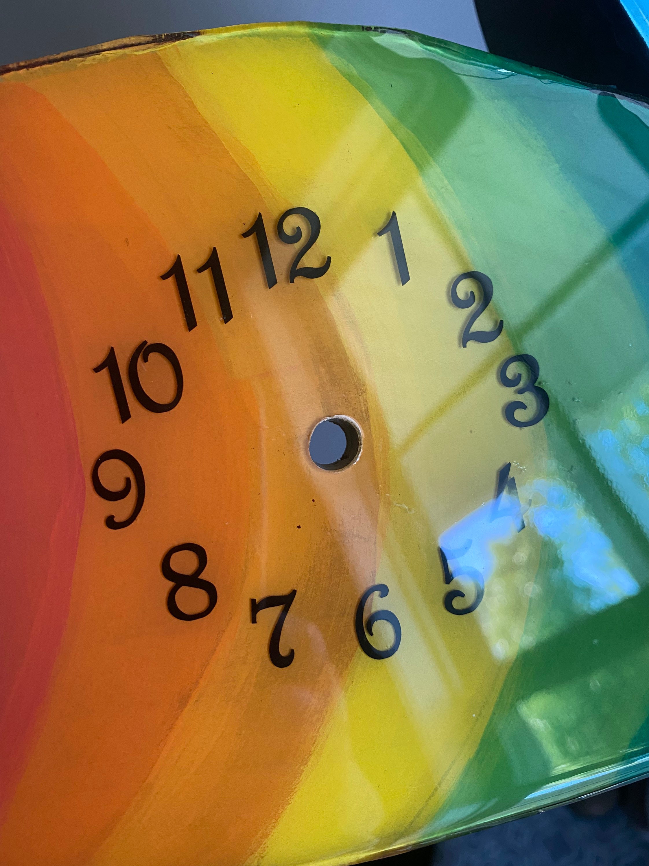 Rainbow Baby Clock Etsy