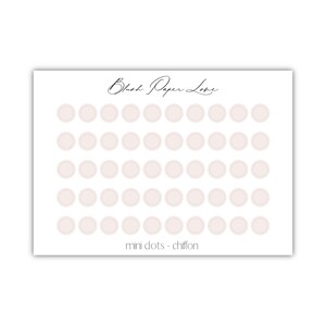 Mini Dots | Transparent Stickers | Minimal Planning | Bullet Journal