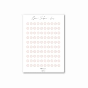 Mini Dots | Transparent Stickers | Minimal Planning | Bullet Journal