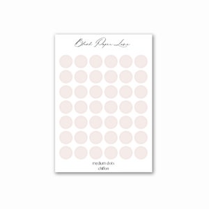 Medium Dots | Transparent Stickers | Minimal Planning | Bullet Journal