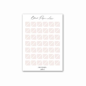 Triangles | Transparent Stickers | Minimal Planning | Bullet Journal