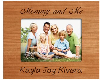 Custom Picture Frame, Personalized Cherry Photo Frame (5X7 PHOTO), Picture Frame for Wall Collage, Wedding Photo Frame, Laser Engraved Frame