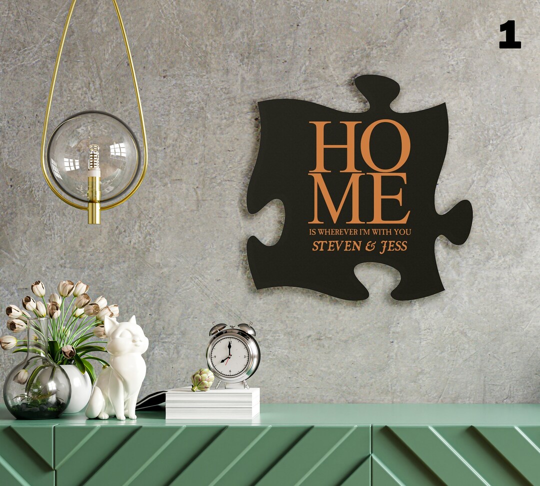 Personalized Wall Plaque Custom Wall Plaque Black Photo Frame Wall