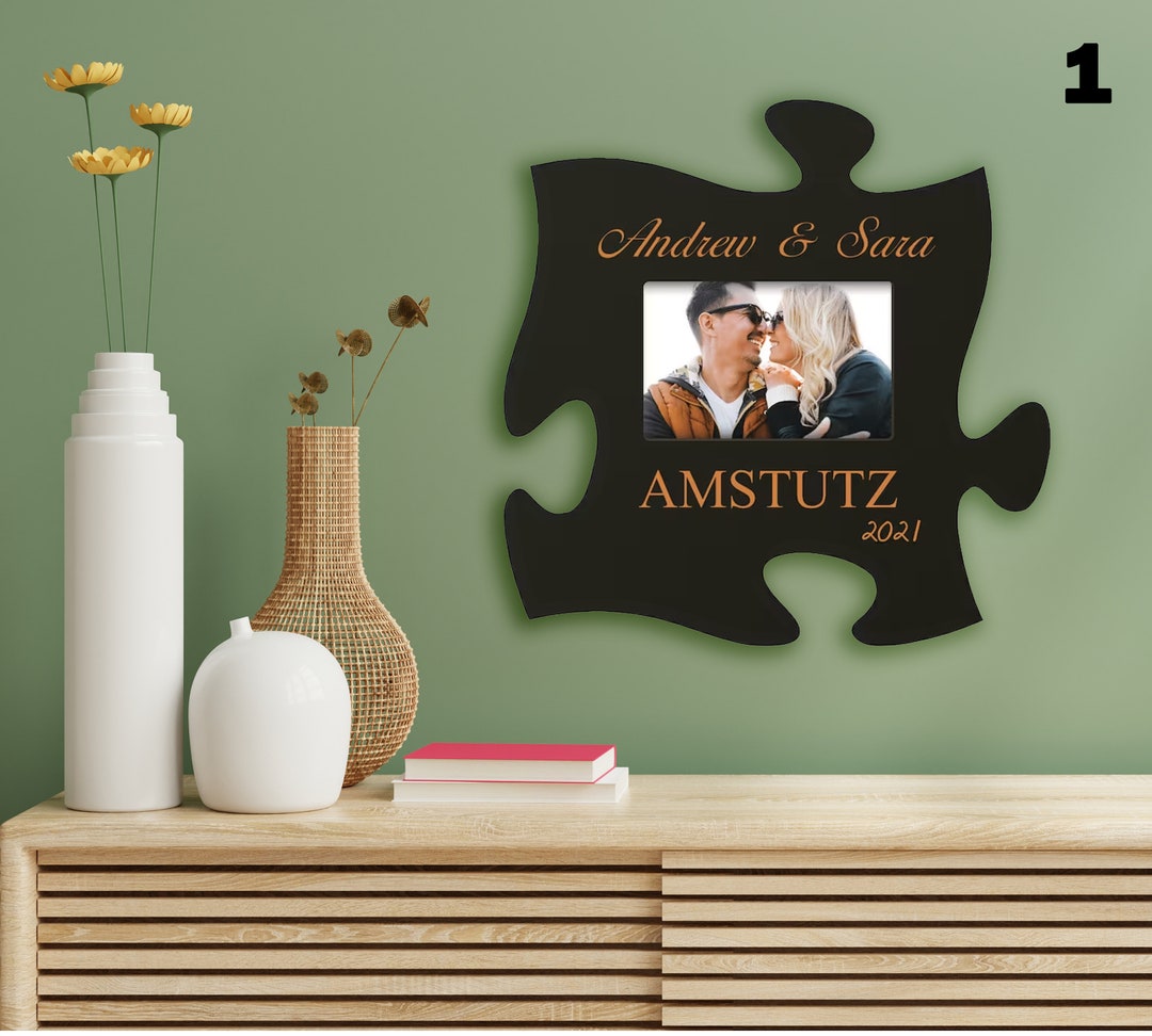 Custom Frame Puzzle Piece Frame Puzzle Photo Frame Personalized Picture