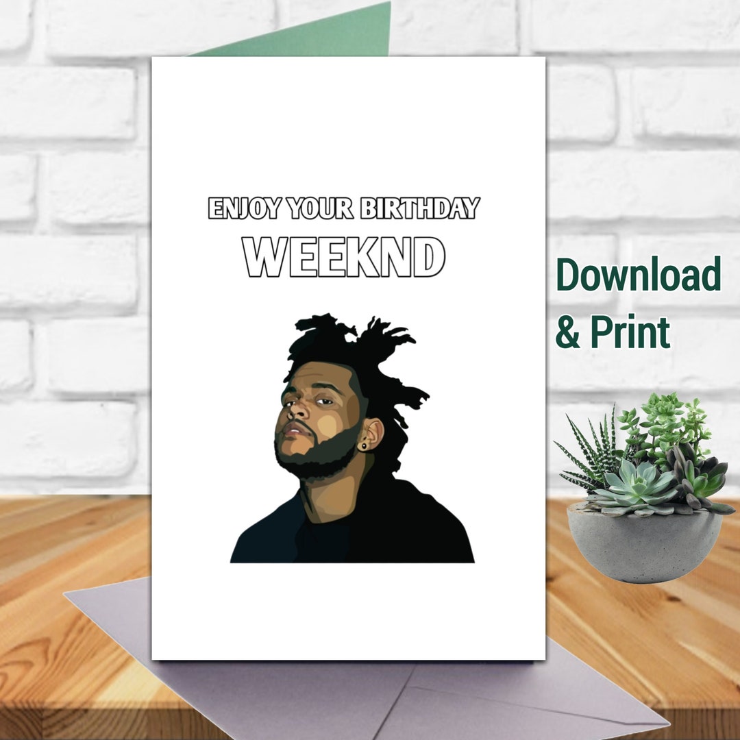 The Weeknd Birthday Cards Christmas Cards Greeting Cards - Etsy Australia
