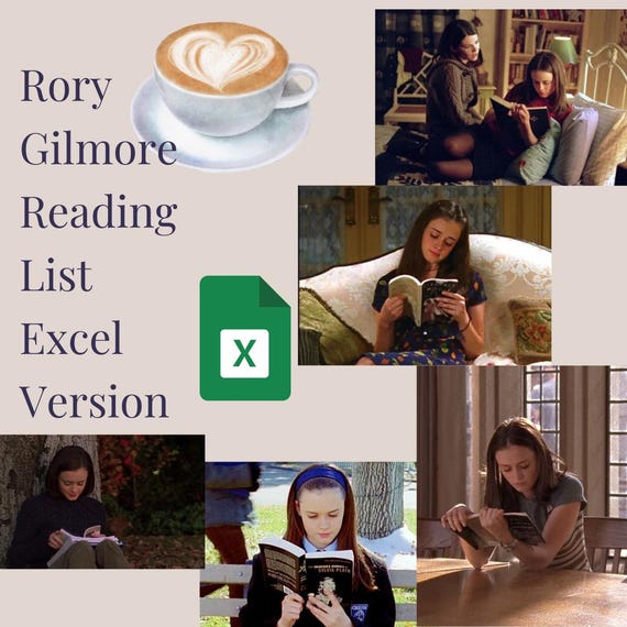 Rory Gilmore Reading Challenge Checklist – Microsoft Excel Tracker