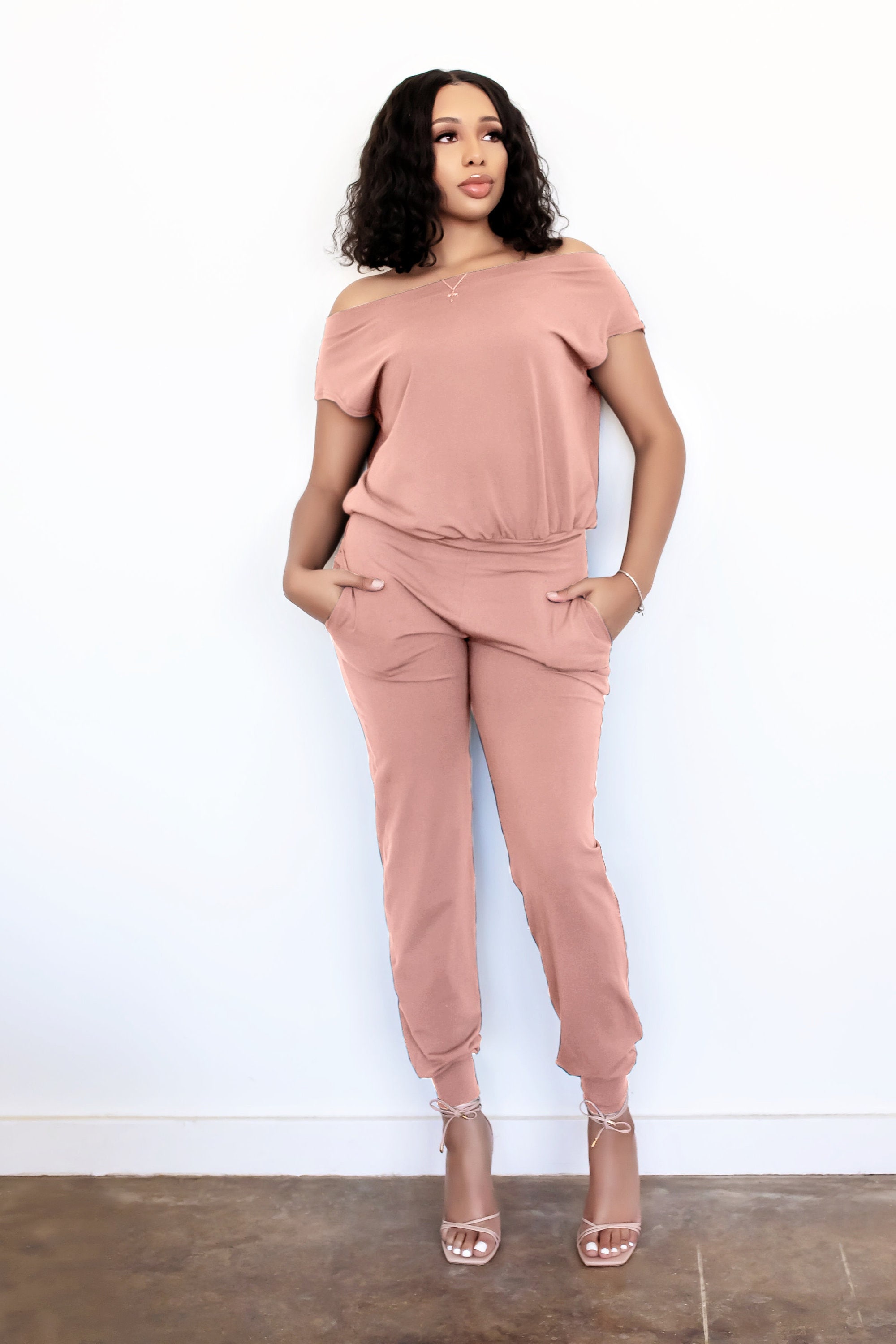 Cocoon Jumpsuit Drop Crotch Romper Over All Woman Romper Lounge Wear Bamboo  Clothing 