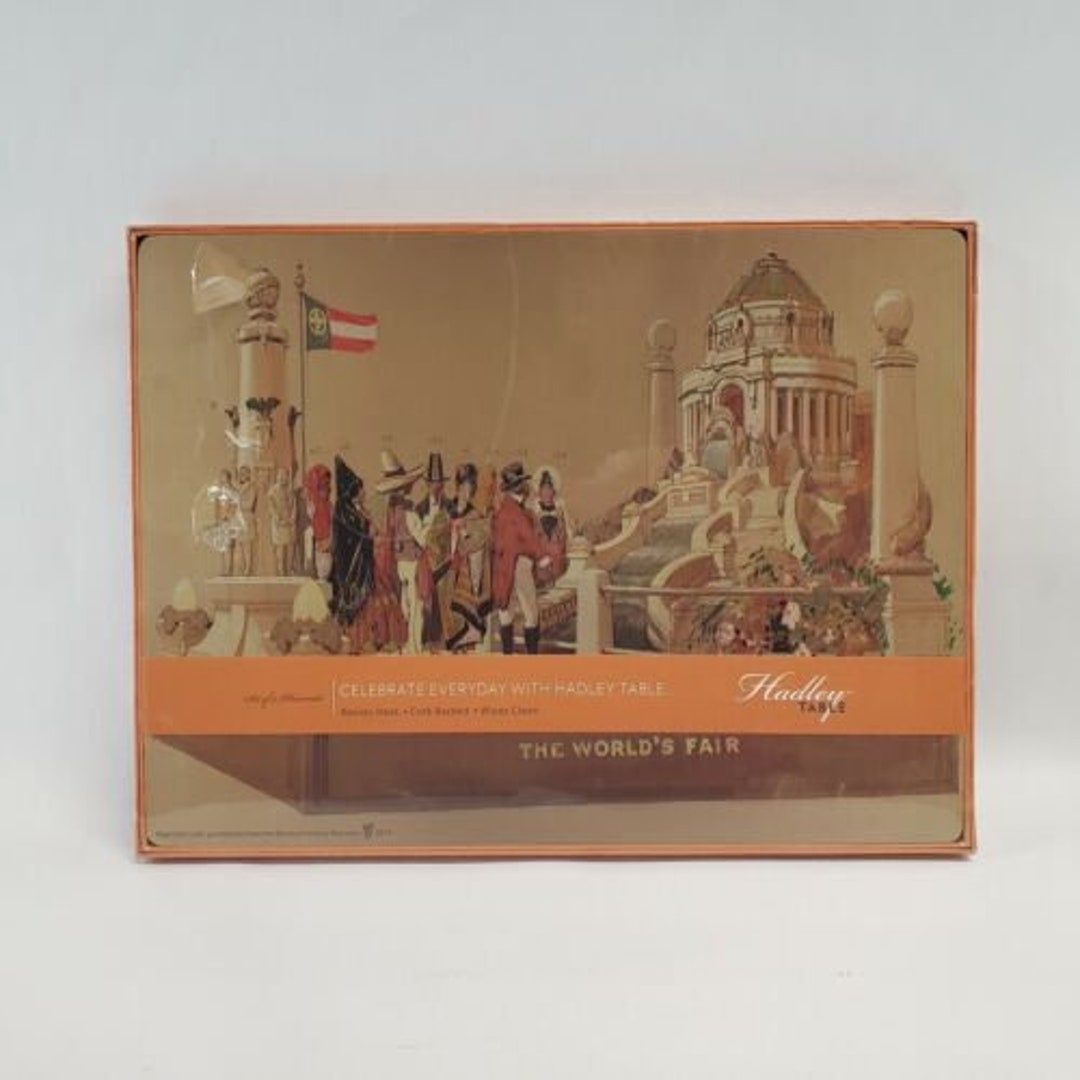 NEW Set of 4 Hadley Table the World's Fair Placemats 11.5 Etsy