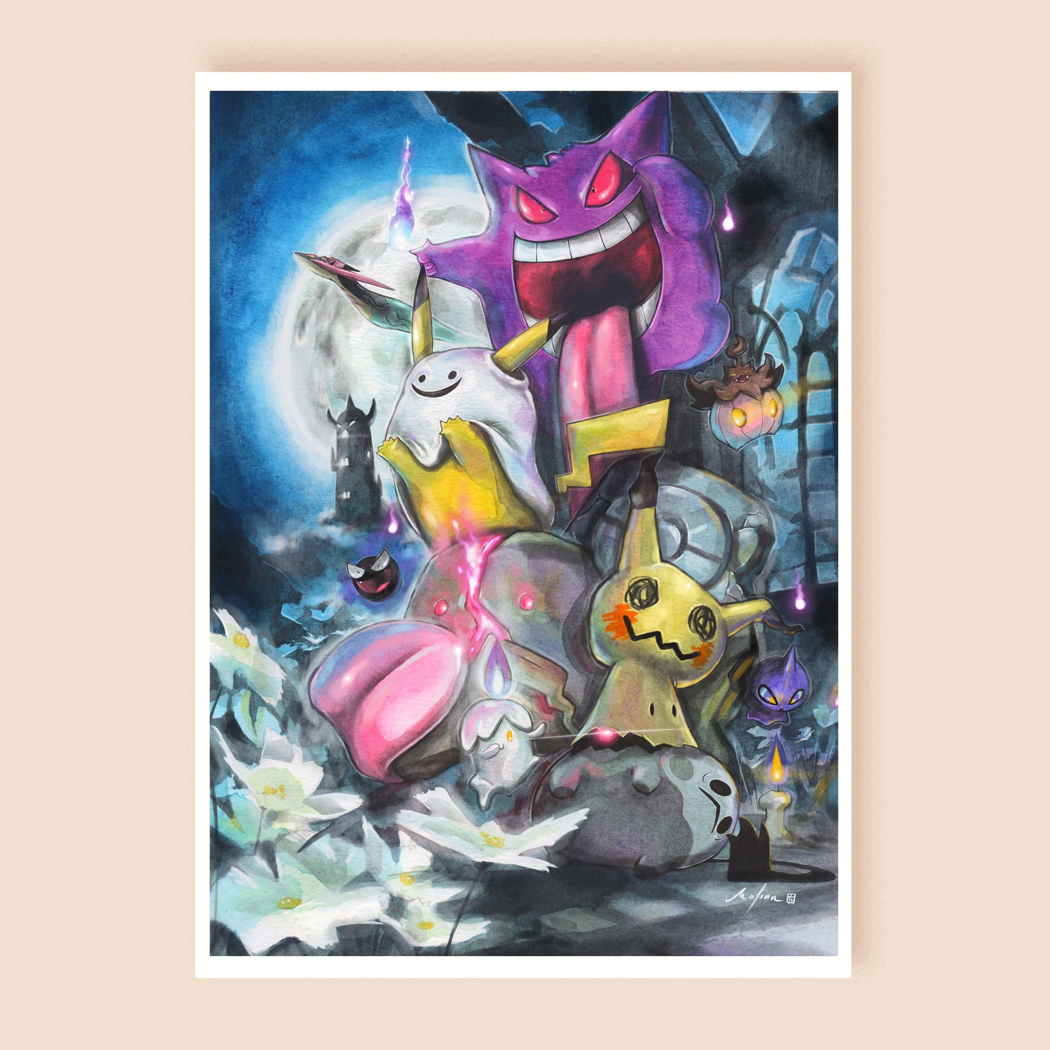 momorin絵画４点 MofinngramArt - Etsy