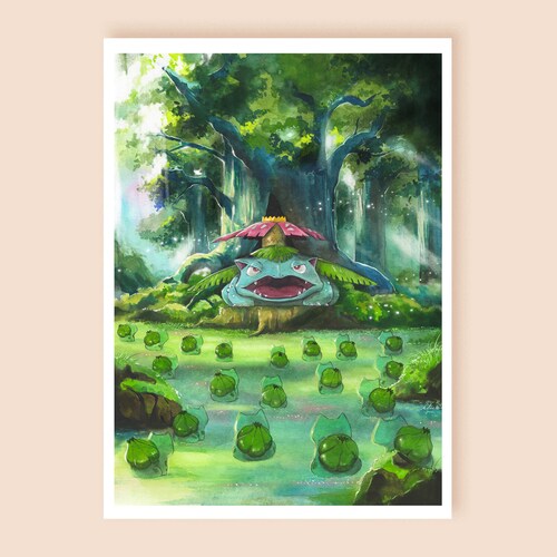 Bulbasaur Secret Garden Etsy