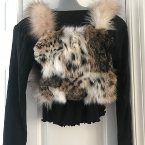 Zaino in pelliccia di lince