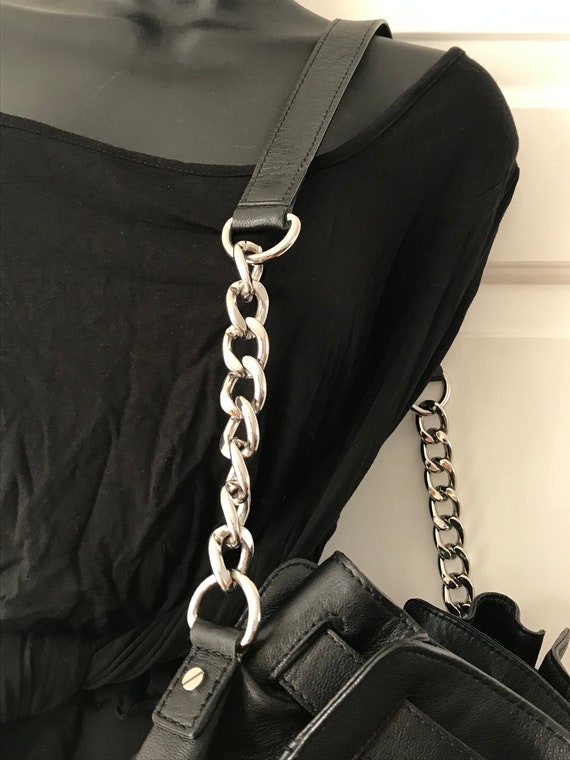MICHAEL Michael Kors Hamilton Large Leather Messenger Bag, Black