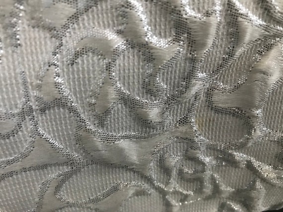 Vintage RFC silver lurex fabric evening/cocktail … - image 6