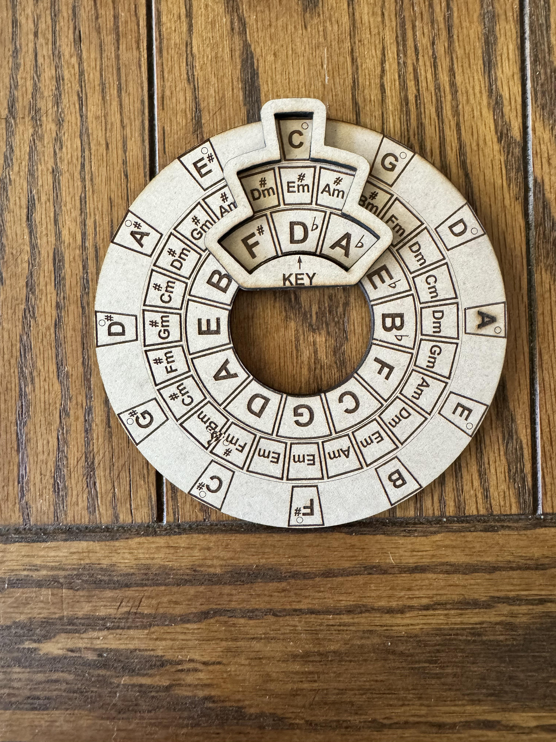 Musical Chord Wheel - 6 Inches/150mm - Etsy