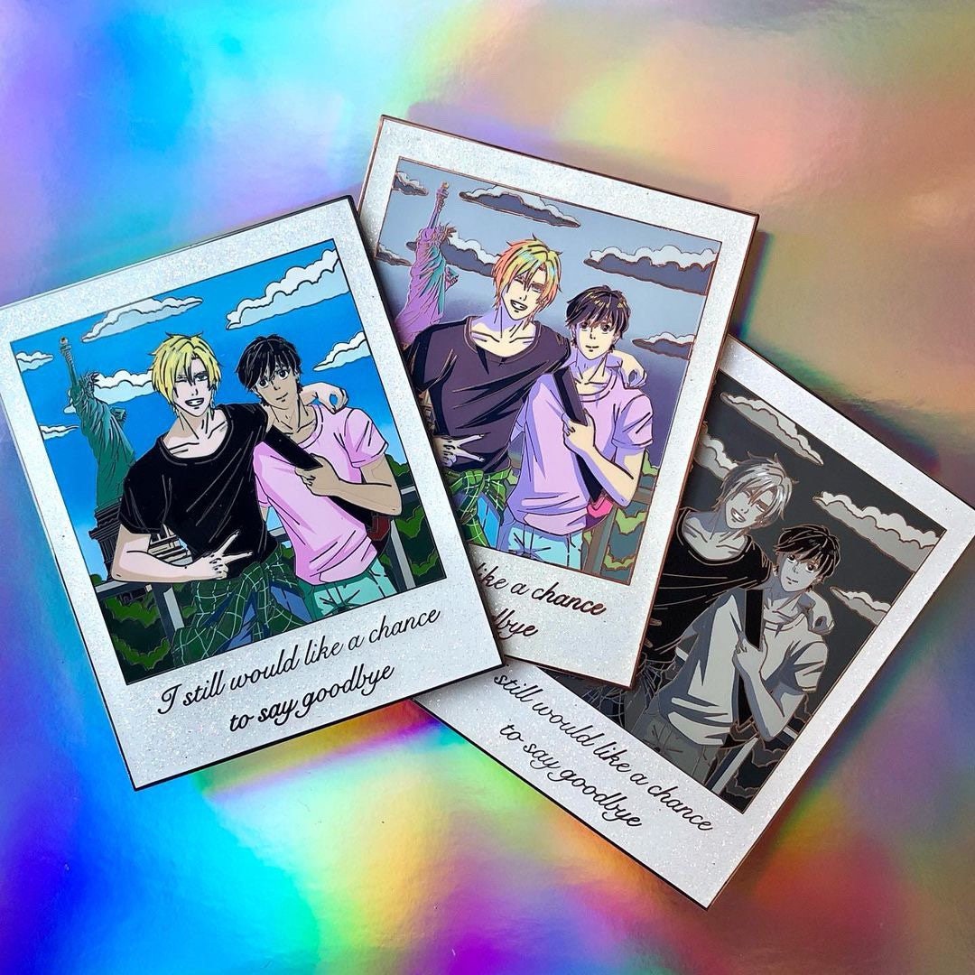 Banana Fish new York Date Polaroid Hard Enamel Pin Etsy