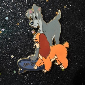 Dog’s Cementing Their Love Enamel  Pin