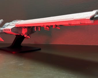 Modelo de Super Destructor / Nave espacial impresa en 3D / Super Tierra / Objeto de colección para videojuegos