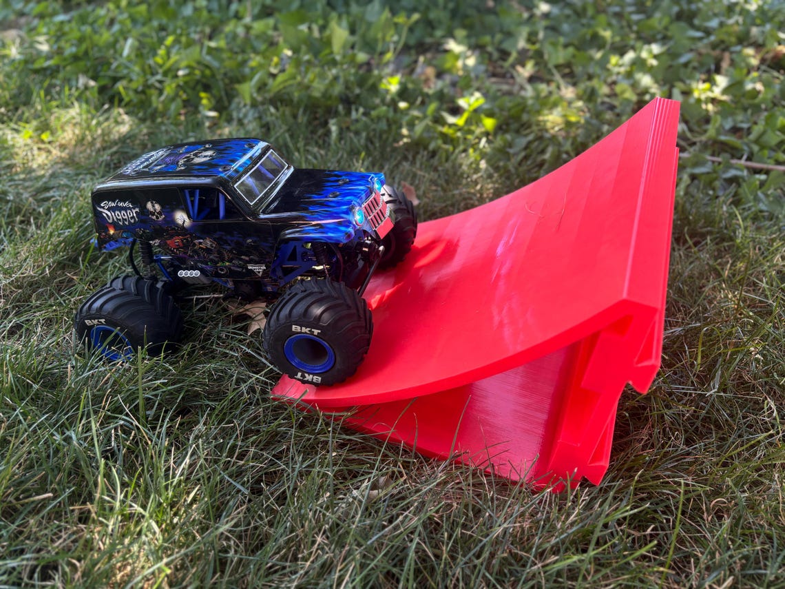 Modular Rc Tracks 3D Printed RC Car Ramp: Modular Stunt Track for 1/18 Scale LMT Mini - Etsy