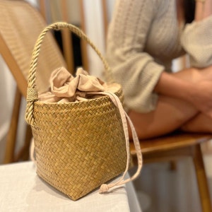 Straw Handbag | Straw Bag | Beach Bag | Straw Purse | Vintage Straw Bag | Vintage Handbag | Summer Bag | Straw Beach Bag | Handmade Bags