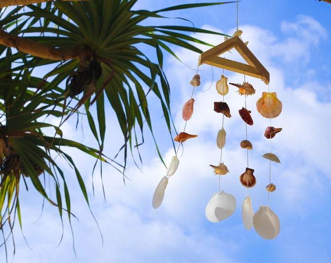 Beach House Decor | Shell Wind Chime | Coastal Decor | Sea Shell Art | Outdoor Windchime | Handmade Wind Chime | Garden Decoration