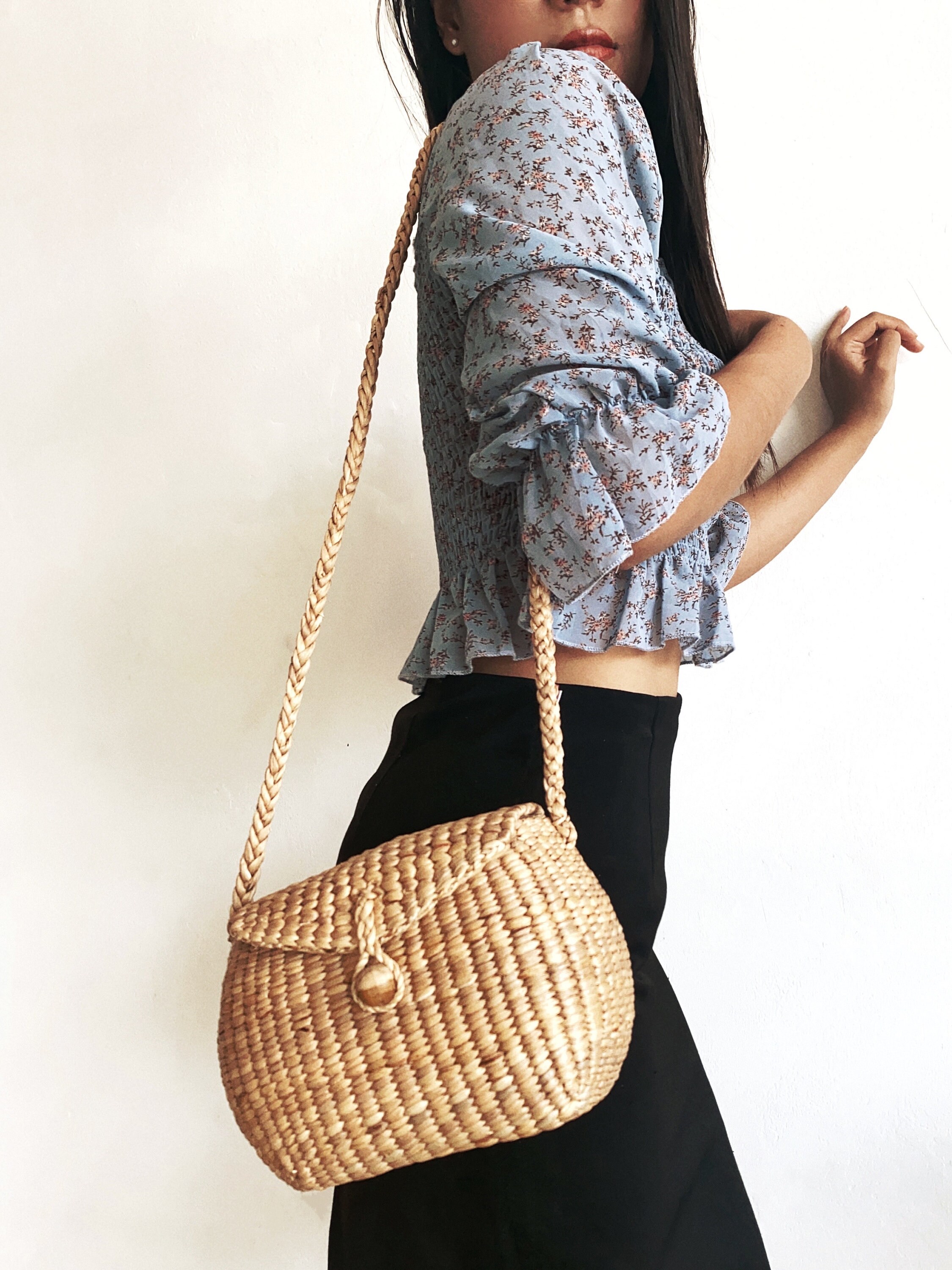 Straw Bag, Water Hyacinth Bag, Seagrass Bags, Holiday Bag  display picture 1