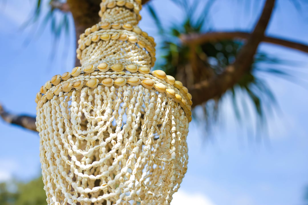 Seashell Chandelier | Nautical Bohemian Mobile, Home Decor - Etsy