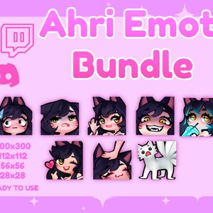 Emotes Ahri Discord League of Legends Discord TwitchTV YouTube