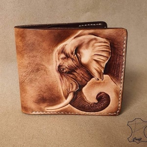 Leather Carving Wallet - Etsy Leather Carving Wallet - Etsy