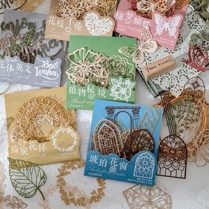 10 pièces, fenêtre découpée en papier texturé couleur, fleur, coeur, embellissement, éphémères vintage, scrapbooking, collage, fournitures pour journaux indésirables, DC11