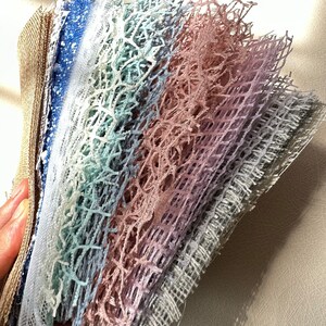 Clearance, 50 pcs Texture Paper and Mesh Random Sample Set, Scrapbook, Collage, journal supplies, Junk journal, Ephemera, Paper Bundle