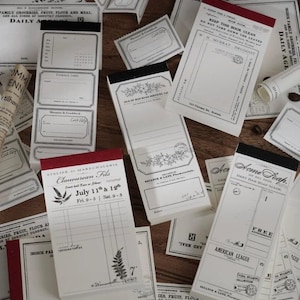 100 pezzi, carta effimera vintage, biglietti, etichette, promemoria, album, artigianato, collage, diario di scarto, forniture per diario, ricevute retrò, set, L56