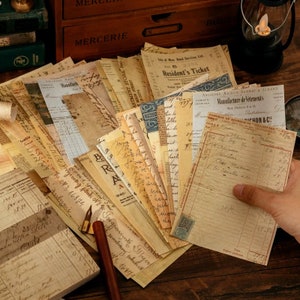 100 pcs, Vintage Paper Ephemera, Background Embellishment, Scrapbook, Collage, Crafting, Junk Journal, Journal Supplies, Paper Bundle, PP15