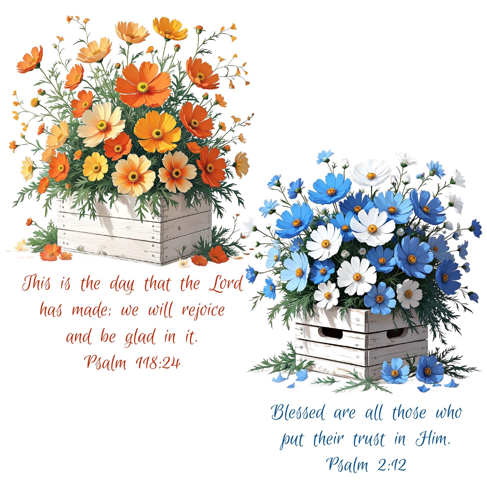 Bible Verse Clipart Bundle, Scripture Floral Designs, Inspirational ...