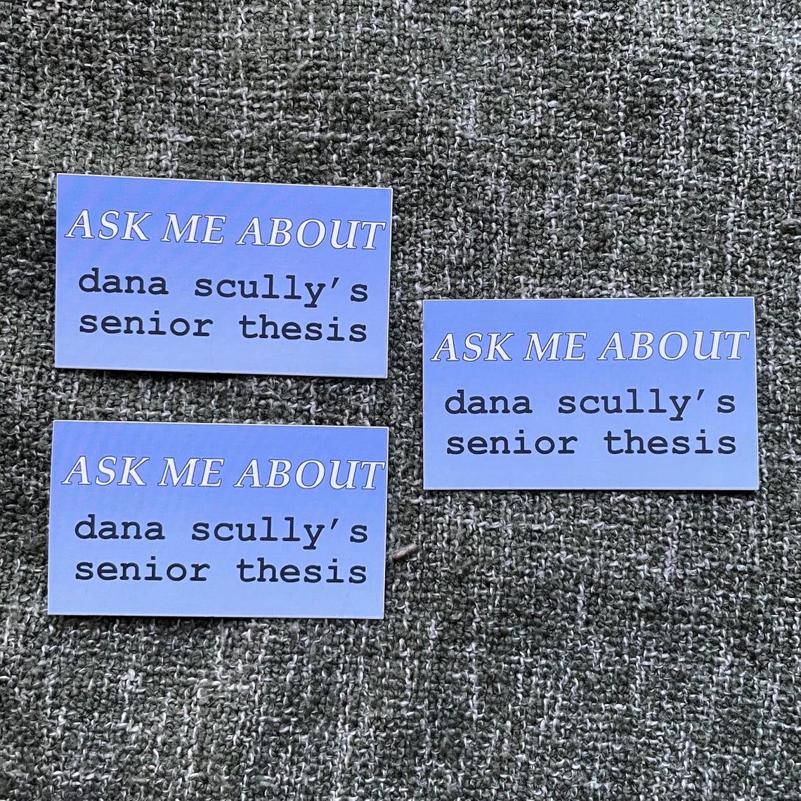Senior Thesis Scully X-files Sticker - Etsy