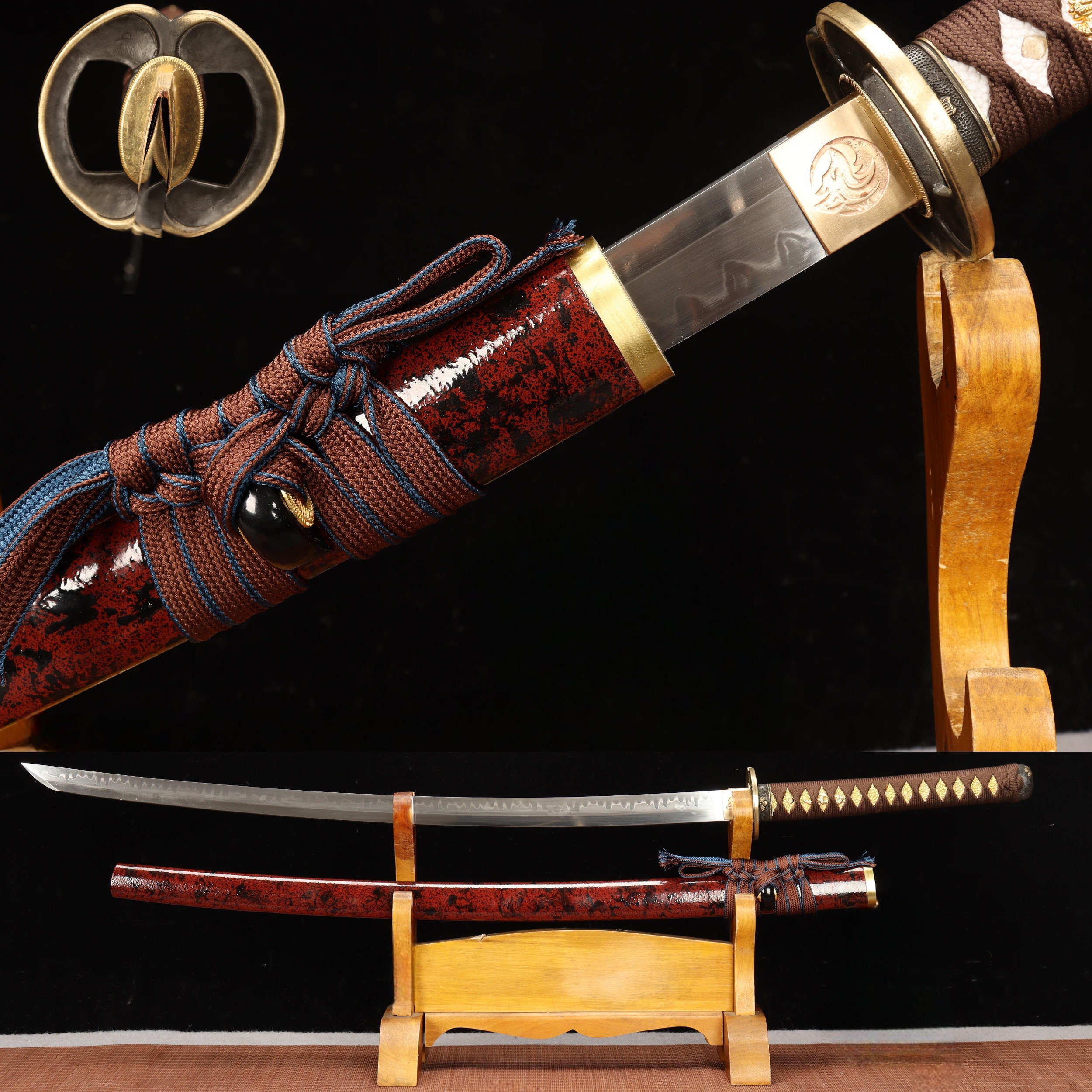  Muramasa Katana Hand Forged 1095 High Carbon Steel Japanese  Samurai Sword Full Tang Very Sharp Knife Blade Combat Ready HERO SWORD  Handmade : Sports & Outdoors