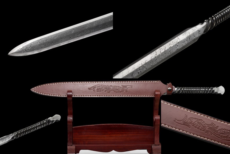 One Body Sword Handmade Swords, Real Sword Eightfaced Han Sword