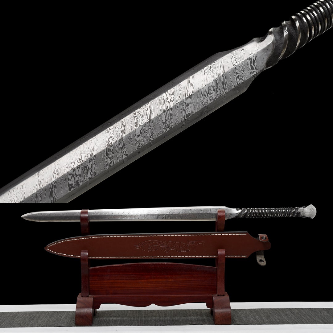 One Body Sword Handmade Swords, Real Sword Eightfaced Han Sword
