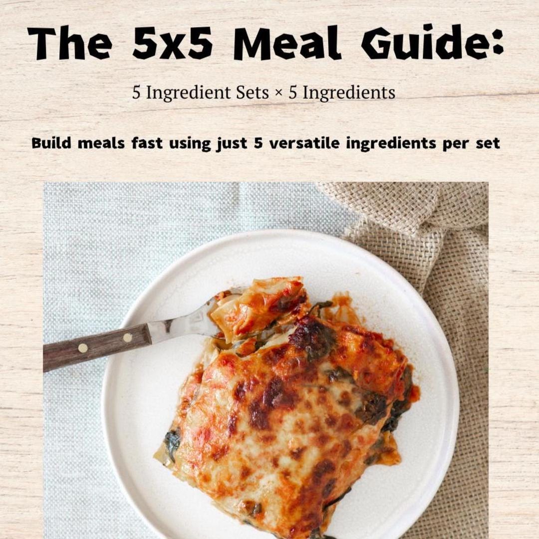 50 Quick & Easy Dinners With Just 5 Ingredients (digital Download ...