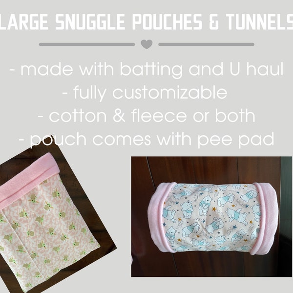 Extra Large Snuggle Pouches & Tunnels