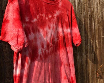Batik T-shirt, 100% cotton, hand-dyed, size M/L, Techno Punk Psy Goa Tribal Tekno Rave Wear