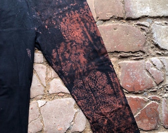 100% Cotton Leggings Size L Techno Punk Psy Goa Tribal Urban Tekno Rave Wear